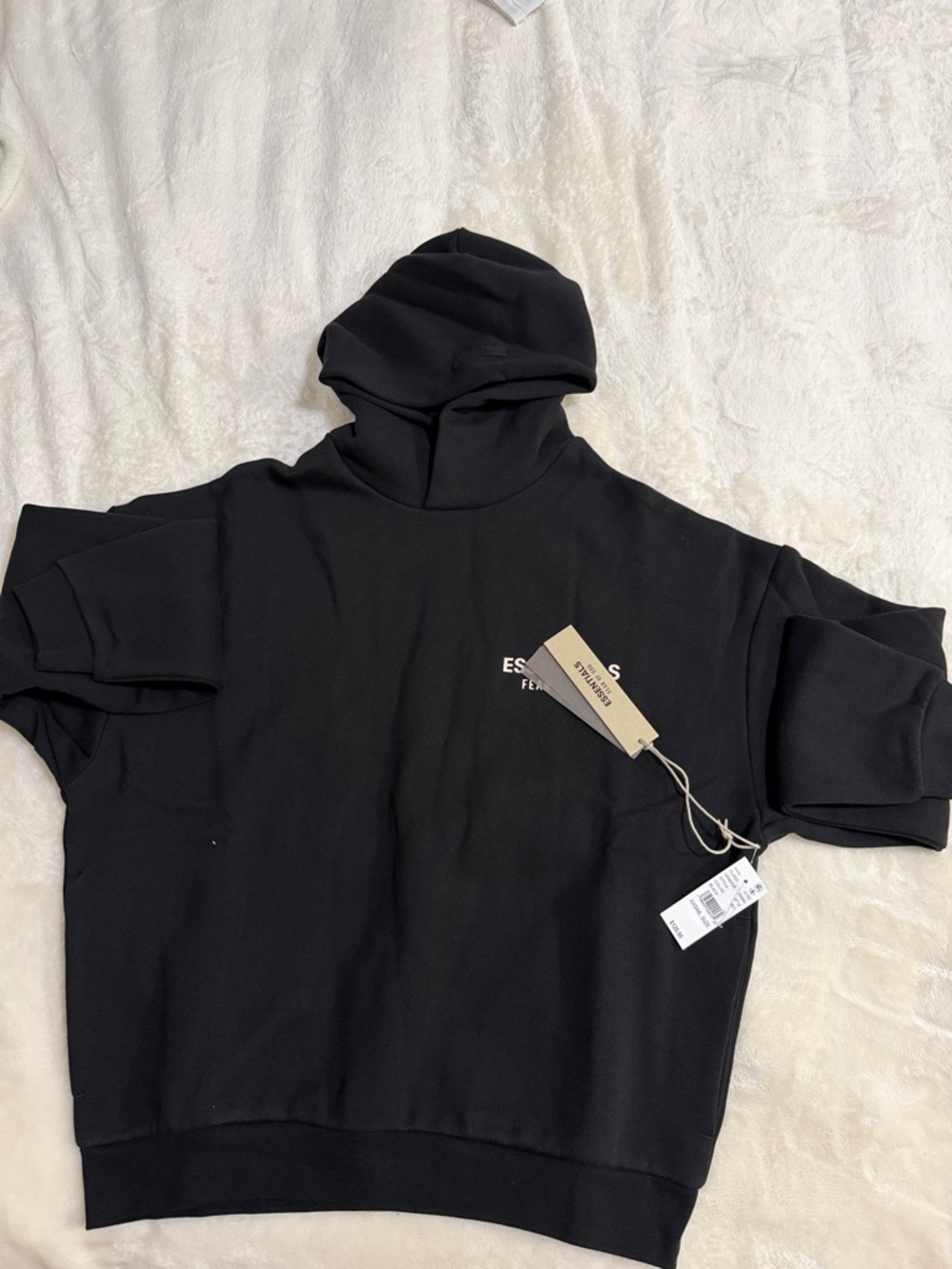 Fear of God Essentials Black Hoodie Men Size -XXS